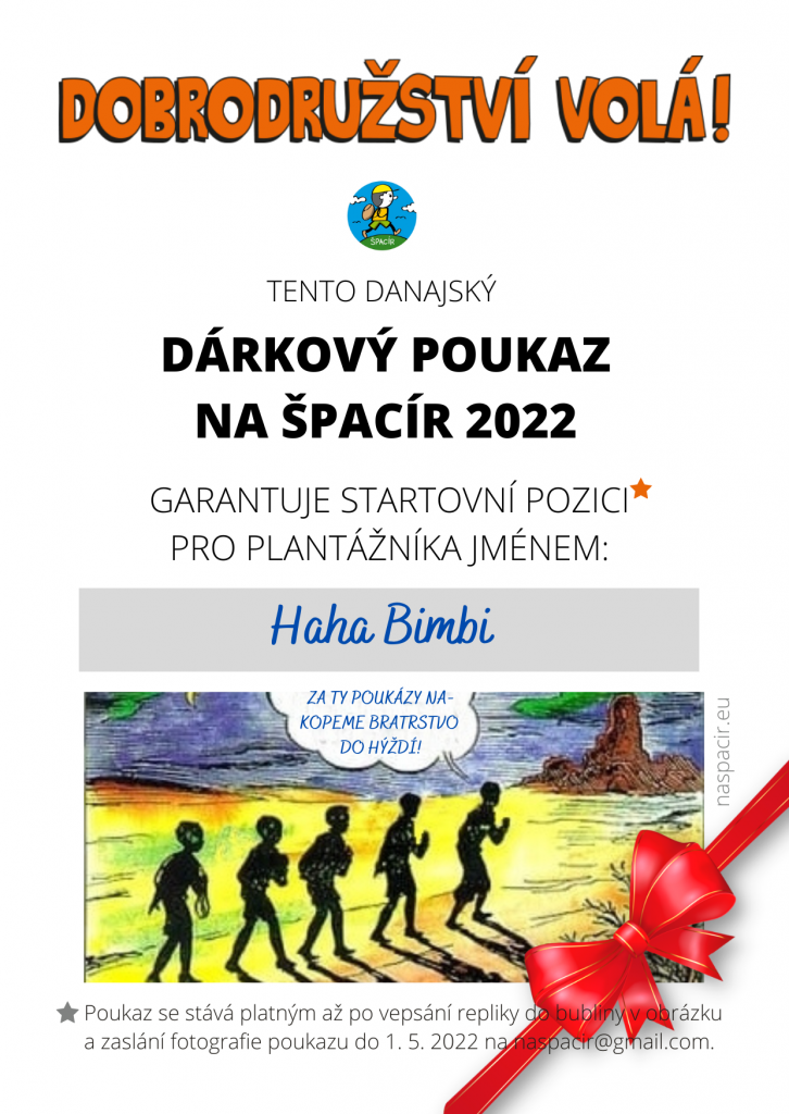 Danajský dárkový poukaz | ŠPACÍR 2022